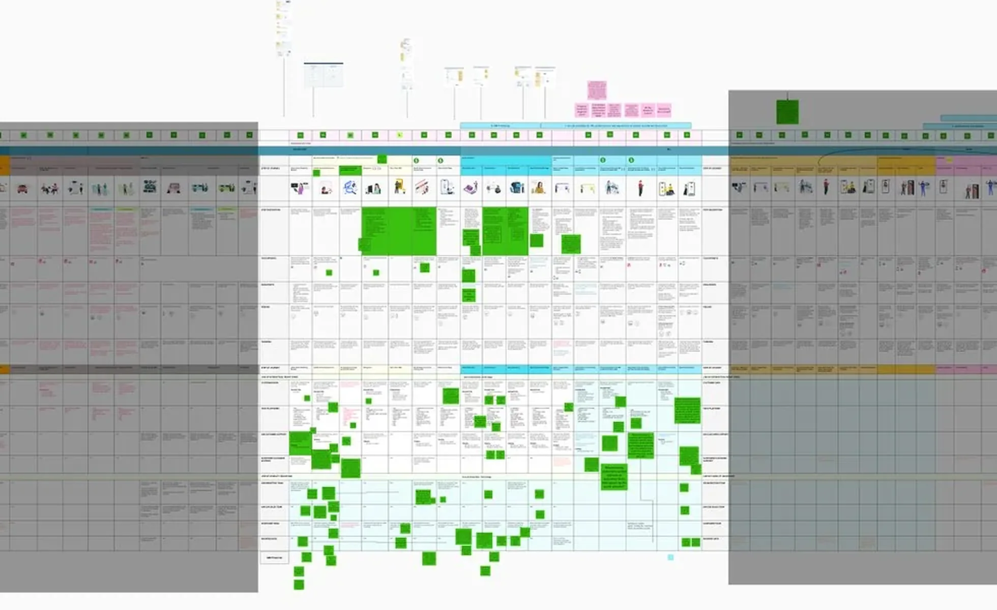 Zoomed view of the master blueprint with the learn, shop and purchase section highlighted and the rest dimmed