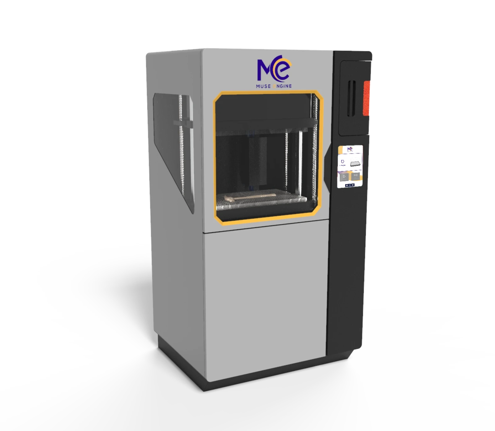 Styling pass, grey body with a vertical screen panel